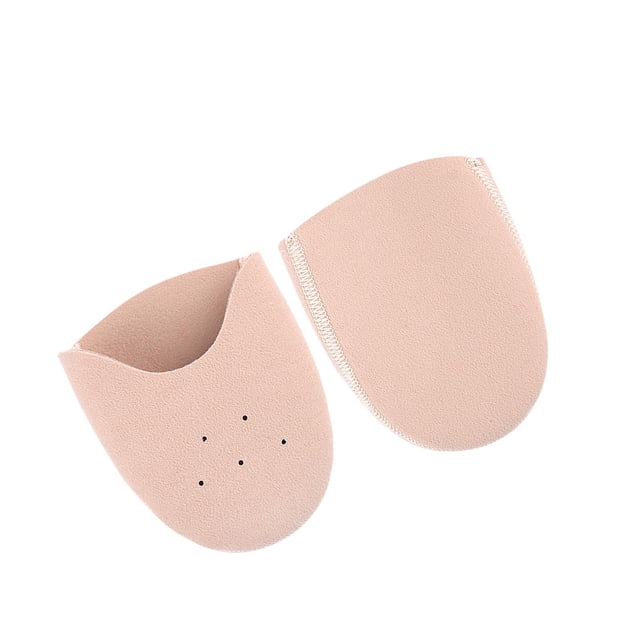 Par de almohadillas para los dedos del pie para zapatos de punta de baile, accesorios suaves, calcetines de media caña para yoga y gimnasia