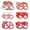 C, variant on Dienrx 18 Pack Valentine's Day Paper Glasses, Assorted Party Photo Booth Props, Themed Party Supplies for Celebrations, Festive Event Decorations and Fun