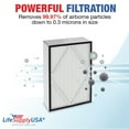 thumbnail image 3 of LifeSupplyUSA True HEPA Filter Replacement Compatible with Hamilton Beach 04162, 04163, and 04156 TrueAir High-Efficiency Air Purifier, 3 of 5