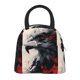 thumbnail image 1 of Fotbe Red Black Ink Style Bald Eagle Bolsa de Almuerzo con Estampado, Lonchera Aislada, Contenedor de Comida Reutilizable Tipo Cooler a Prueba de Fugas, 1 of 6