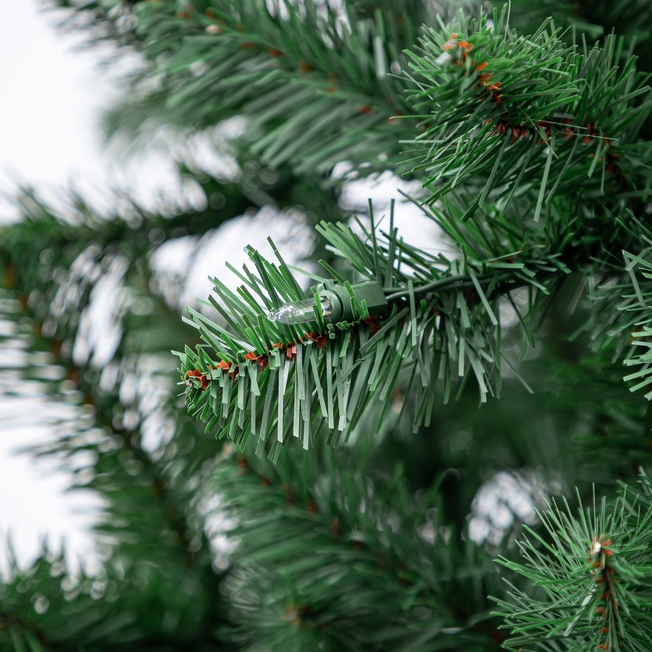 6.5' Pre-Lit Madison Pine Green Artificial Christmas Tree with Color-Changing LED Lights, by Holiday Time