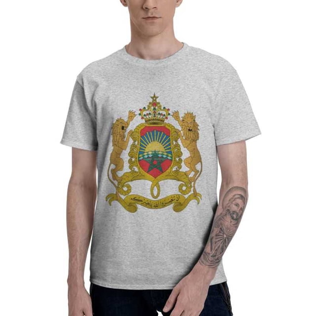 Camiseta del Reino de Marruecos para hombre, camiseta de moda, camiseta de manga corta de algodón, camiseta patriótica marroquí, camisetas urbanas.