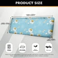 thumbnail image 4 of Renewold Daisy Blue Stretch Sofa Cushion Cover Soft Couch Seat Cushion Slipcover Furniture Protector Washable Anti-Slip Sofa Cushion Cover with Elastic Bottom, L, 4 of 5