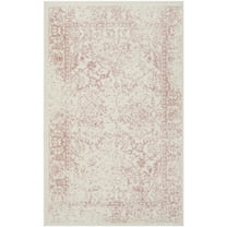 SAFAVIEH Adirondack Wyatt Traditional Distressed Area Rug, Ivory/Rose, 2'6" x 4'