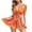 Orange, variant on Swimsuits for Women,Women Bikini with Chest Pad without Steel Support Strap Split Swimsuit Beach Two Piece Set Yellow 4(S)