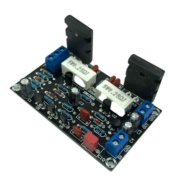 Cateissary PCB Mono Channel Audio Amplifier Board Theater 2SC5200+2SA1943 Tube Home Electrónica miscelánea