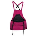 thumbnail image 2 of Harvest Apron with Large Pouch Gardening Apron with Pockets for Gardening Pink Red, 2 of 10