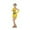 Yellow, variant on Dress girl sparkling fringe sleeveless performance dance dress latin stage show competition wear for age 3-12