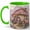 Green, variant on Mushroom Cottage Coffee Mug, Fairy Garden Mug for Women, Watercolor Fantasy House with Flowers and Butterflies, Cozy Gift, Ceramic 11 Oz Cup