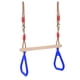 thumbnail image 4 of Barra de columpio trapecio para niños con anillos de resistencia de columpio de barra ajustable s de patio libre p Azul Hugo Juguetes para columpios al aire libre, 4 of 7