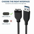 thumbnail image 3 of RHEA- Saitech It 45Cm Usb 3.0 Cable A To Micro B High Speed Upto 4.8 Gbps Data..., 3 of 6