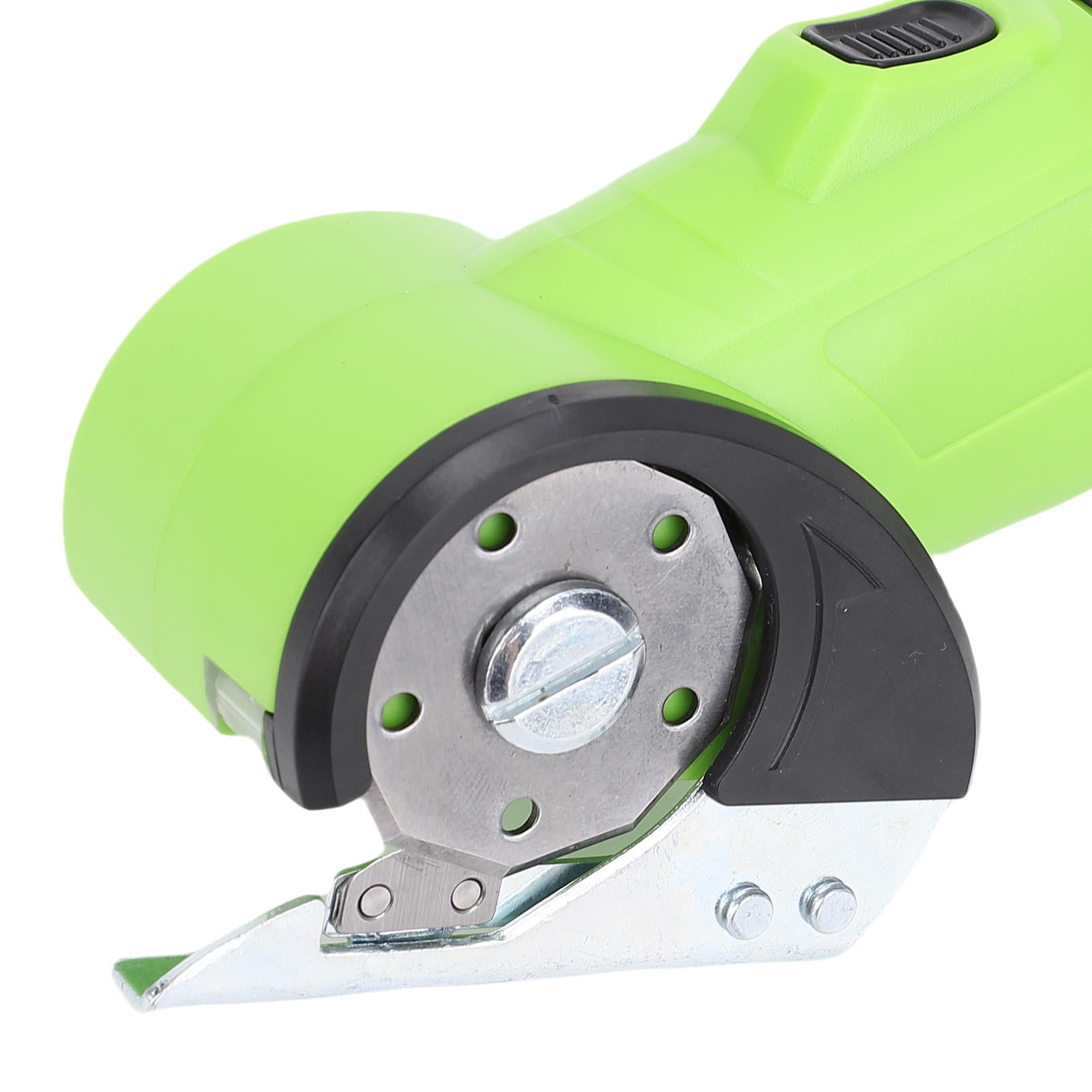 Yajisi Cordless Electric Scissors, Green Low Noise LED Light Multifunctional 1500mAh Li Battery Powered, 8.66x4.72x2.76in