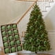 thumbnail image 4 of 15 Pcs Velvet Christmas Balls Flocked Christmas Tree Ornaments Plastic Balls Xmas Decorative Hanging Ornaments Christmas Tree Decoration, 4 of 8