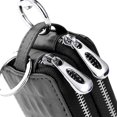 thumbnail image 4 of Estuche para llaves de coche de cuero de doble capa, estuche para llavero (negro), 4 of 4