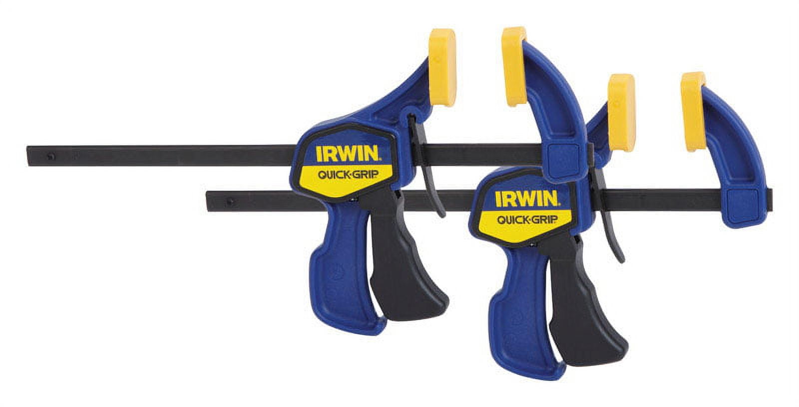 Irwin Quick-Grip 6 in. x 2-7/16 in. D Bar Clamp 100 lb. 2 pk