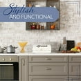 thumbnail image 5 of AuldHome Design Rustic White Bread Box; Farmhouse Vintage Enamelware Countertop Bread Bin, 5 of 10