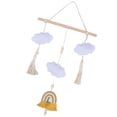 thumbnail image 1 of Decoración de nube para cuna, campana de cama con dibujos animados para bebé, sonajero giratorio, sonajeros móviles para cuna, juguetes meticulosamente diseñados, 1 of 12