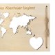 thumbnail image 2 of Regalo De Dinero Del Mapa Mundial Mapa del mundo de madera, regalo de dinero, 27x19cm, regalos para recién casados, creativos para la novia y el novio, 2 of 7