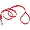 thumbnail image 1 of 5/8" Single-Ply Nylon 6' Training Dog Leash-Red, 1 of 4