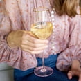 thumbnail image 6 of Twine Rose White Wine Glasses for Holiday, Birthday Gifts, Set of 2 14 oz, 6 of 8