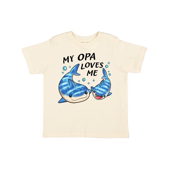Inktastic My Opa Loves Me Whale Shark Boys or Girls Toddler T-Shirt