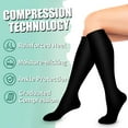 thumbnail image 2 of 3 Pack Medical Compression Socks - Compression Long Socks for Women and Men - Best for Running,Nursing,Sports, 2 of 6