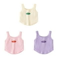 thumbnail image 4 of WBQ Girl's Knit Crew Neck Cropped Tank Top Sleeveless Summer Tops, 4 of 5