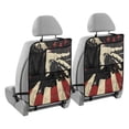 thumbnail image 2 of Car Seat Back Protector,Waterproof & Stain Resistant Kick Mats with Tablet Holder & Organizer Pockets,Easy-Clean Nylon Back Seat Protector The Flag, 2 of 7