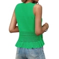thumbnail image 6 of Sleeveless Women Crochet Casual Knit Tank Tops Sweater Vest, 6 of 7