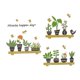 thumbnail image 1 of A Set Of Green Plant Wall Stickers, Potted Plants Wall Stickers, Removable Peel And Stick Art Murals For Bedroom, Living Room, Kitchen, Home Decor, 1 of 5