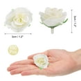 thumbnail image 2 of Uxcell 100pcs Cabezas de Flores de Rosa Artificial, 1.2" Cabezas de Rosas de Seda Falsas Mini Rosas Flores Artificiales a Granel, Beige, 2 of 6