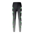 thumbnail image 3 of Tisuna Girls St Patricks Day Leggings Child Cartoon Print Elastic Waist Tight Leg Yoga Pants Fashion Stretchy Little Girls Play Holiday Festive Outfits Grey Size 18-24 Months, 3 of 6