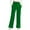 Green, variant on Womens Casual High Waist Wide Leg Pants With Side Slits Lightweight Stretch Joggers Travel