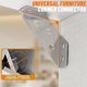 thumbnail image 4 of 100 Piezas Universal Conector de Esquina de Muebles Esquina de Acero Inoxidable Esquina Brace con Tornillos Soportes de Estante de Ángulo de Servicio Pesado, 4 of 6