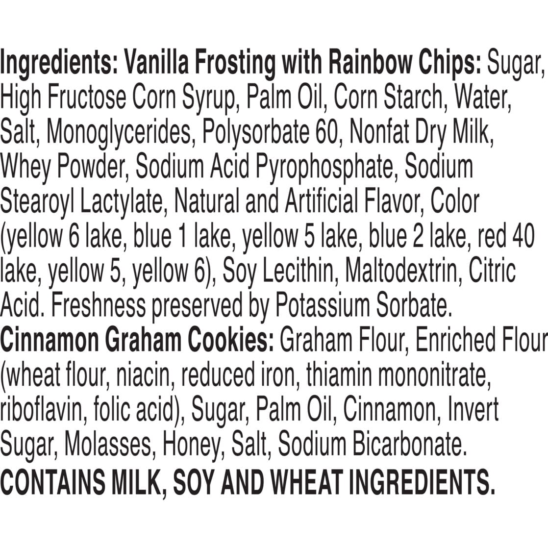 Dunkaroos Cinnamon Graham Cookies and Rainbow Chip Frosting, 10 Ct, 10 oz ( 2 Box )