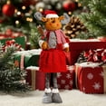 thumbnail image 4 of Reindeer Doll under $5! Cagogo Extendable Reindeer Doll Christmas Decor, Stretchable Santa's Deer PlushToys, Flexible Poseable Decoration for Window Mantel Tree, Interactive Holiday Party Props, 4 of 5