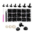 thumbnail image 1 of Muñecas Artesanales CUTICAT Negras Ojos de Seguridad Marionetas Juguete de Peluche Accesorios, 1 of 8