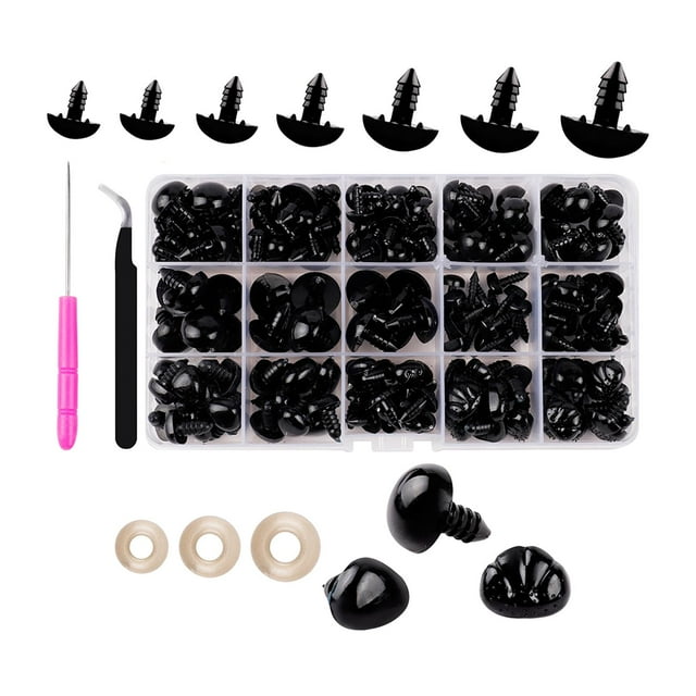 Muñecas Artesanales CUTICAT Negras Ojos de Seguridad Marionetas Juguete de Peluche Accesorios