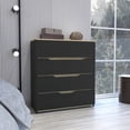 thumbnail image 5 of Newboti Furniture Lynbrook 4-Drawer Dresser Black Wengue and Light Oak 25973, 5 of 10