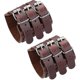 thumbnail image 1 of Pulsera YONGSHENG Cuero Genuino Ancha Triple Negro 2 pi, 1 of 4