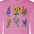 thumbnail image 4 of Inktastic Group of Beautiful Wildflowers Long Sleeve T-Shirt, 4 of 5