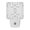 Gray, variant on Mosaic Grid LED Night Light, Minimalist Aqua Green Curved Arcs Quarter Circles Night Lights plug into Wall with Smart Sensor Dusk to Dawn Sensor for Nursery Bedroom 2.95x4.5in