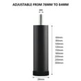 thumbnail image 3 of Adjustable Bed Risers With Nonslip Base Replacement For Furnitures Legs Aluminum Alloys Support Feet, 3 of 8
