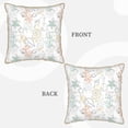 thumbnail image 3 of Haiem Sea Animals Print Velvet Soft Solid Decorative Square Throw Pillow Covers Set with Elegant Piping Christmas Cushion Case for Sofa Bedroom Car-20"x20", 3 of 8