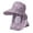 Grey, variant on Unir Breathable Mesh Floral Sun Hat for Women, Wide Brim with Full Face Flap, Lightweight Ice Silk Summer Hat, 1 Piece, One Size