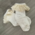 thumbnail image 2 of Caoirhny Children Lace Ruffles Socks Kids Girls Lovely Mid-Tube Socks Princess Cute Breathable Elastic Mouth Socks, 2 of 2