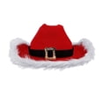 thumbnail image 1 of Sombrero de Vaquero de Navidad Yinane Sombrero Occidental de Papá Noel, 1 of 8