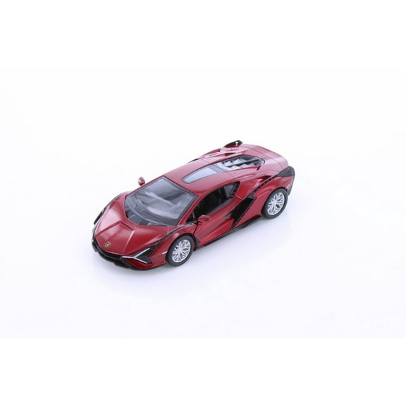 Lamborghini Sián FKP 37 Hardtop, Red - Kinsmart 5431D - 1/40 scale Diecast Model Toy Car