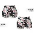 thumbnail image 5 of Picia Orchids Flowers Printed Workout Shorts for Women Seamless Scrunch Butt Lifting High Waisted Yoga Gym Booty Running Moisture-wicking Short Pants-Medium, 5 of 9