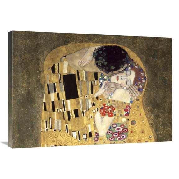 Global Gallery's 'The Kiss (detail)' by Gustav Klimt Stretched Canvas Wall Art